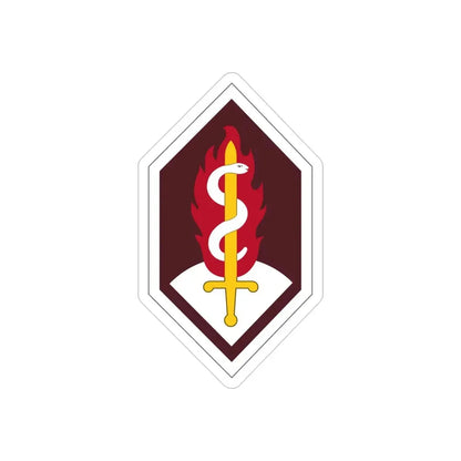 Medical Research and Development Command (U.S. Army) REVERSE PRINT Transparent Die-Cut STICKER - The Sticker Space