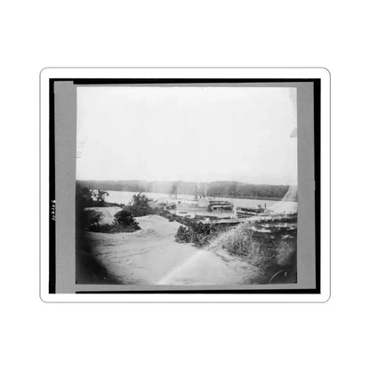 Medical Supply Boat  Planter  on Appomattox River, Virginia (U.S. Civil War) STICKER Vinyl Kiss-Cut Decal 3 Inch White - The Sticker Space