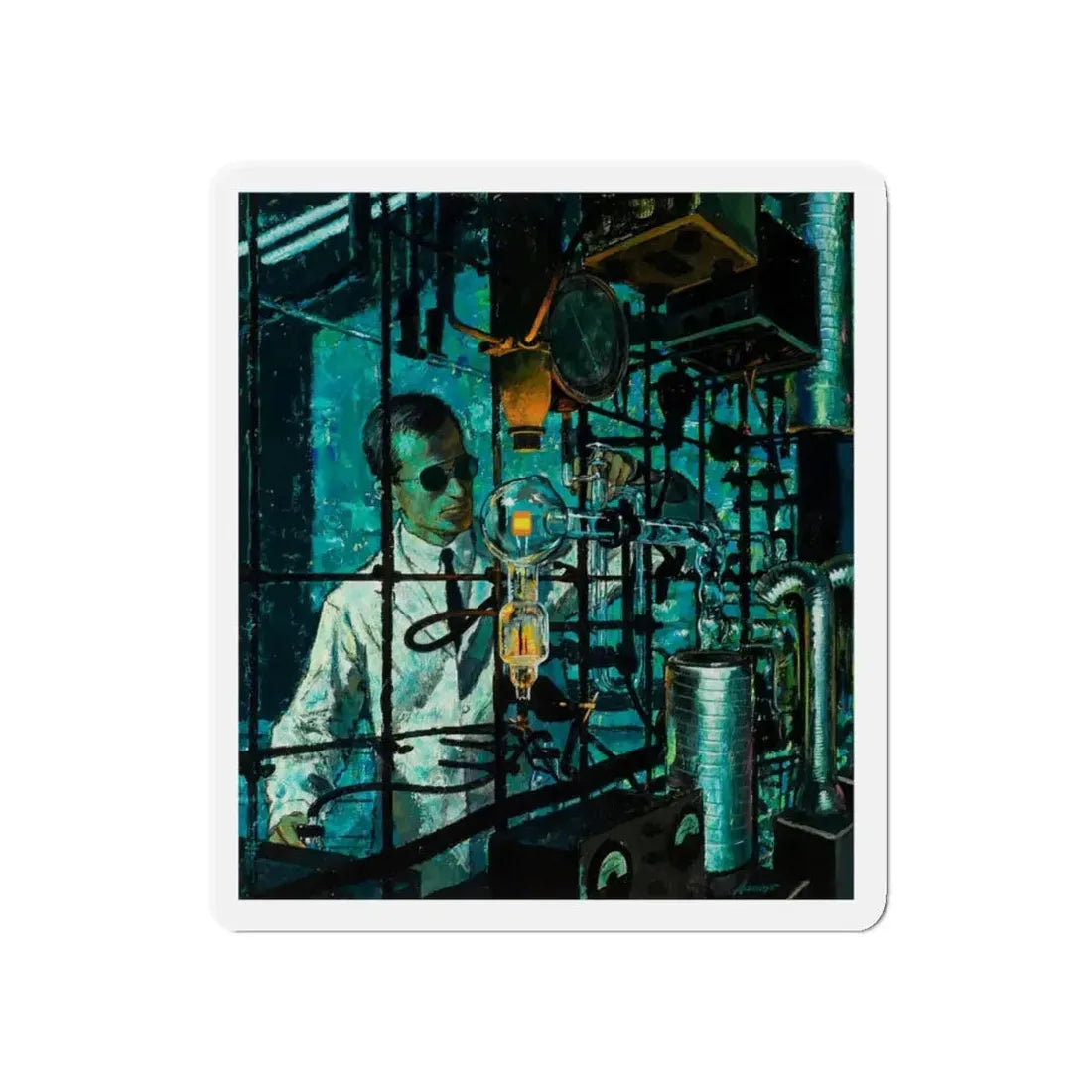 Medical Times cover (Magazine Illustration) Refrigerator Magnet 5 Inch - The Sticker Space