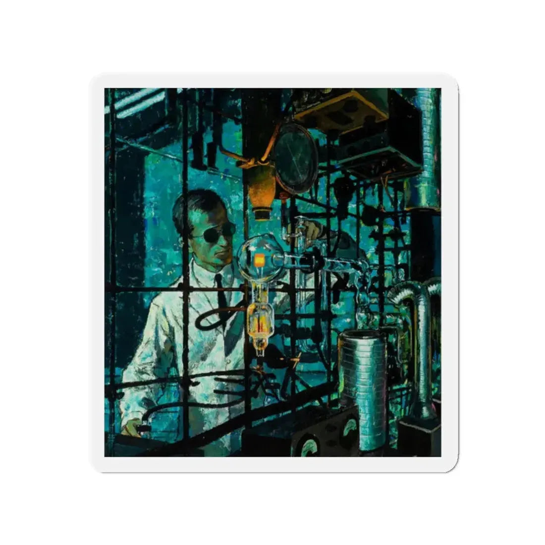 Medical Times cover (Magazine Illustration) Refrigerator Magnet - The Sticker Space