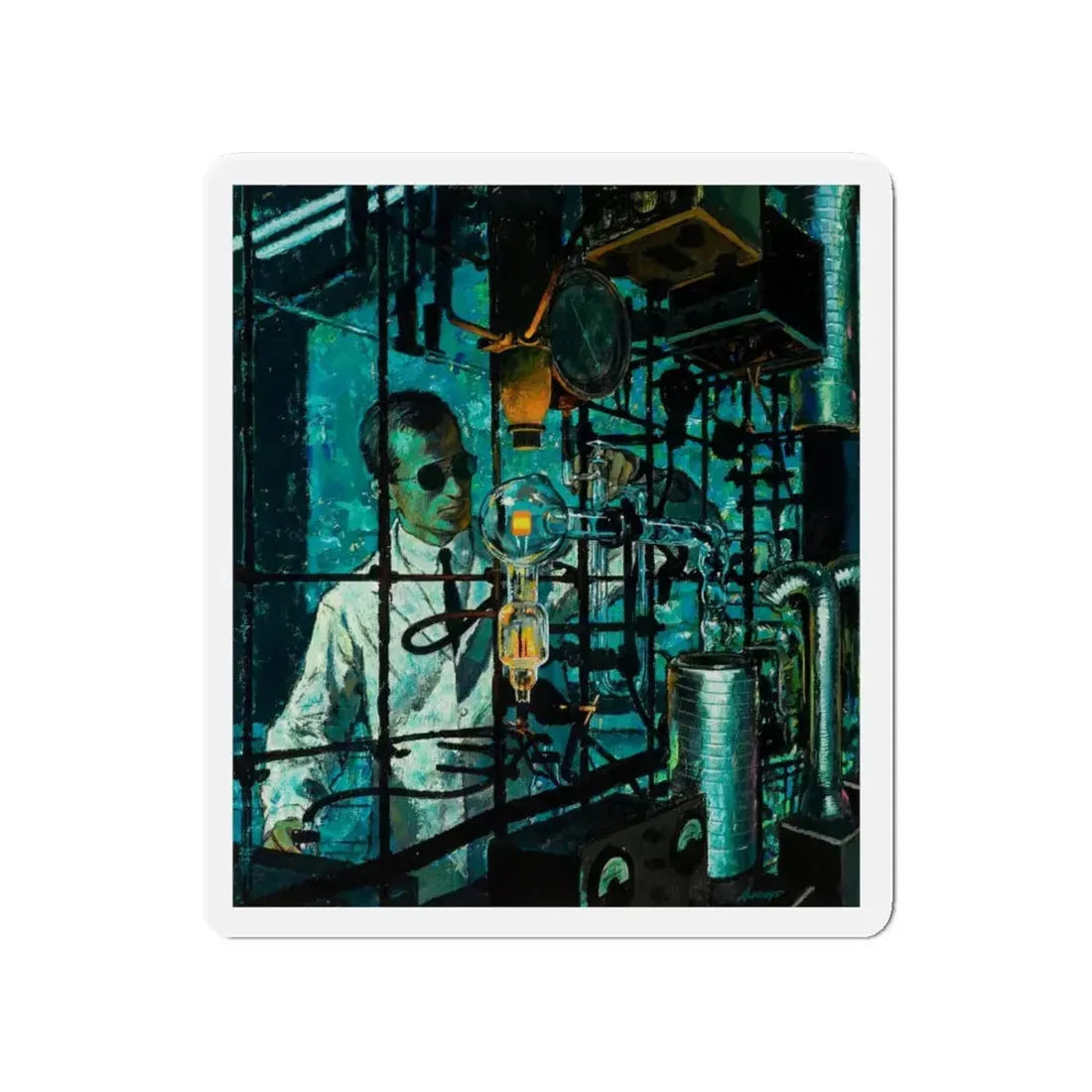 Medical Times cover (Magazine Illustration) Refrigerator Magnet - The Sticker Space