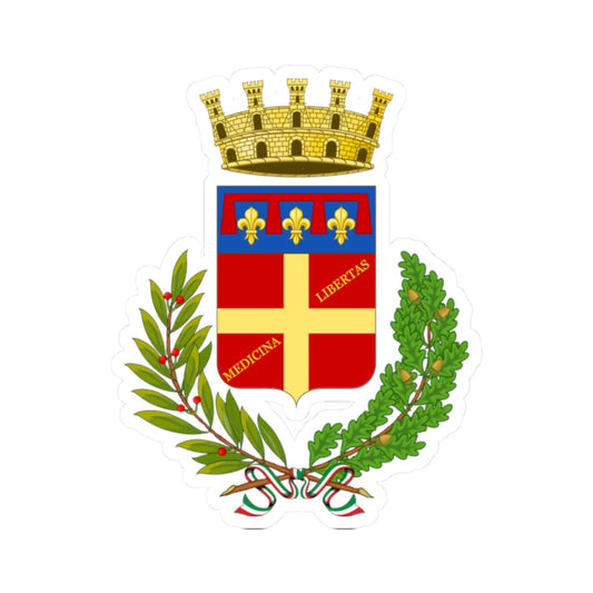 Medicina Italia-Stemma (Italy) (Coat of Arms) STICKER Vinyl Kiss-Cut Decal 2 Inch White - The Sticker Space