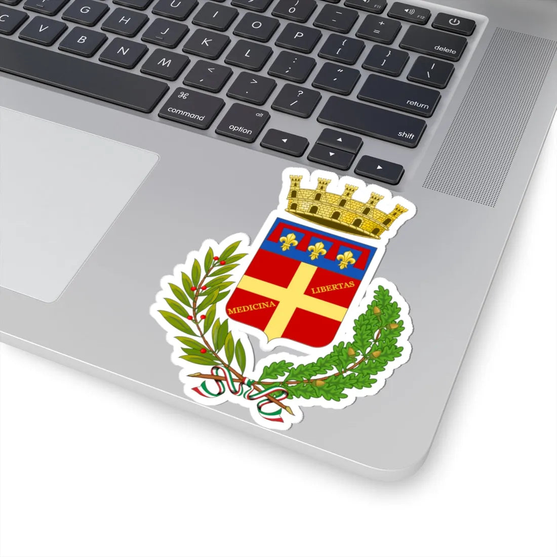 Medicina Italia-Stemma (Italy) (Coat of Arms) STICKER Vinyl Kiss-Cut Decal - The Sticker Space