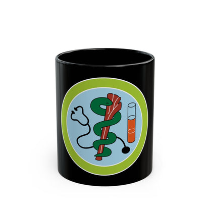 Medicine (Boy Scout Merit Badge) Black Coffee Mug-11oz-The Sticker Space