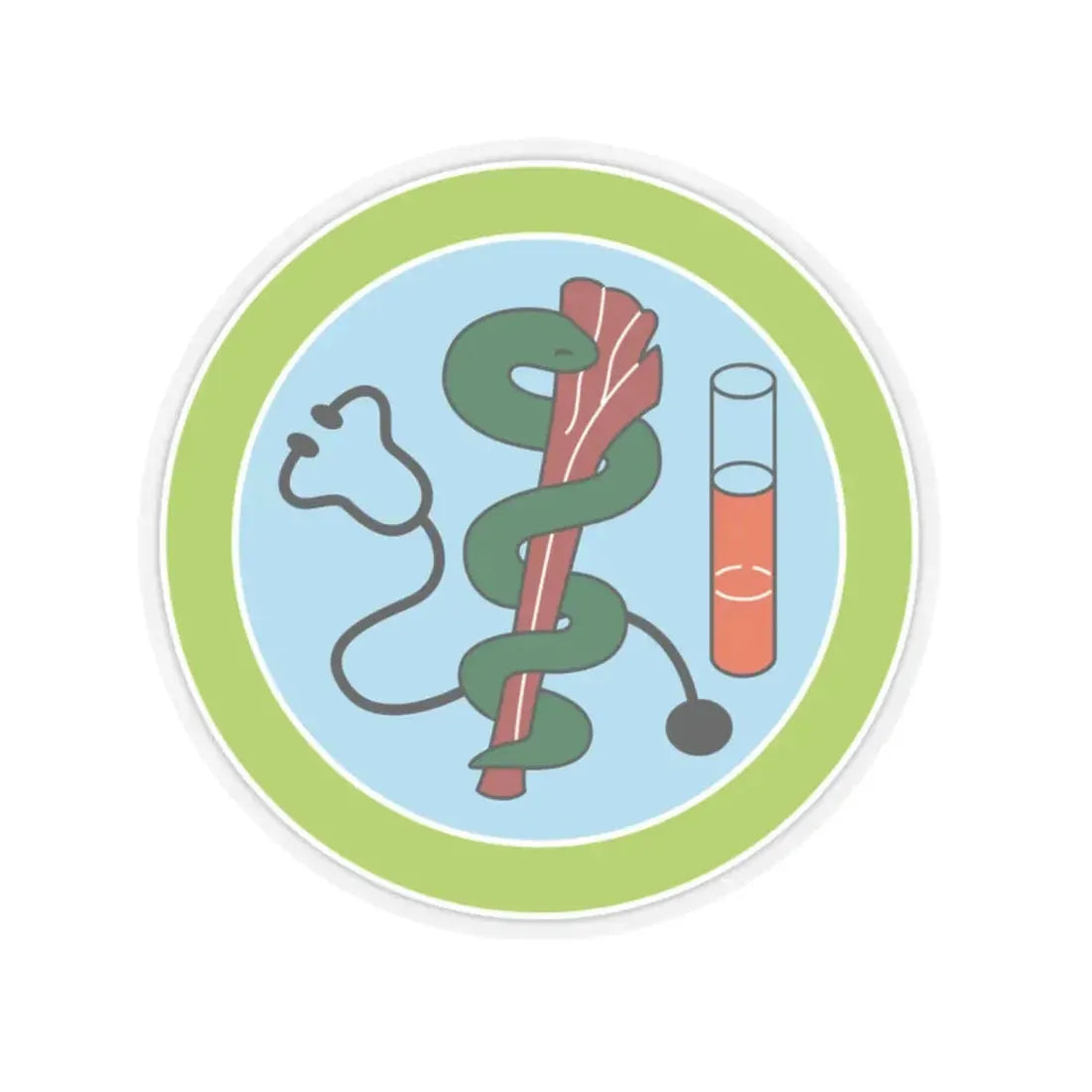 Medicine (Boy Scout Merit Badge) STICKER Vinyl Kiss-Cut Decal 2 Inch Transparent - The Sticker Space