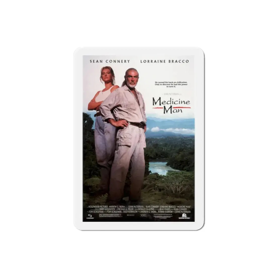 Medicine Man 1992 Movie Poster Refrigerator Magnet 2 Inch - The Sticker Space
