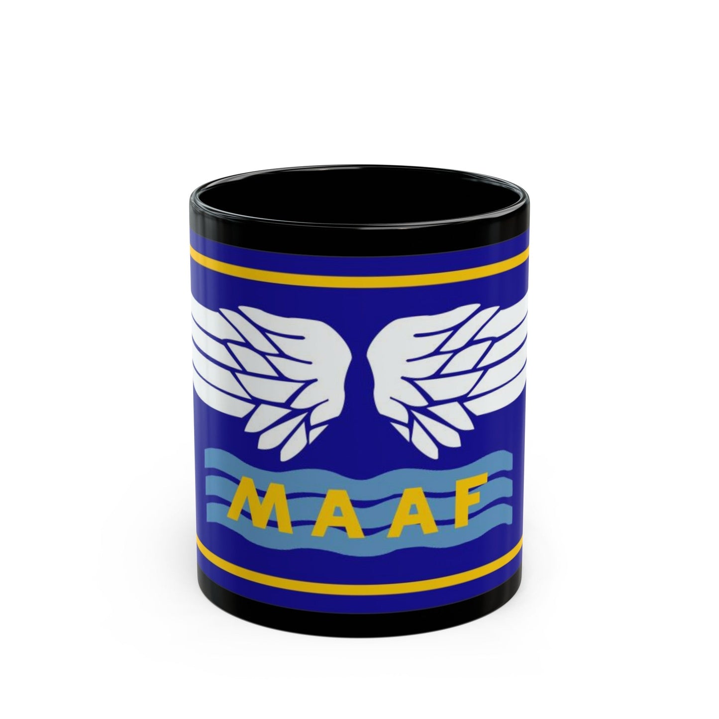 Mediterranean Allied Air Forces (U.S. Army) Black Coffee Mug-11oz-The Sticker Space