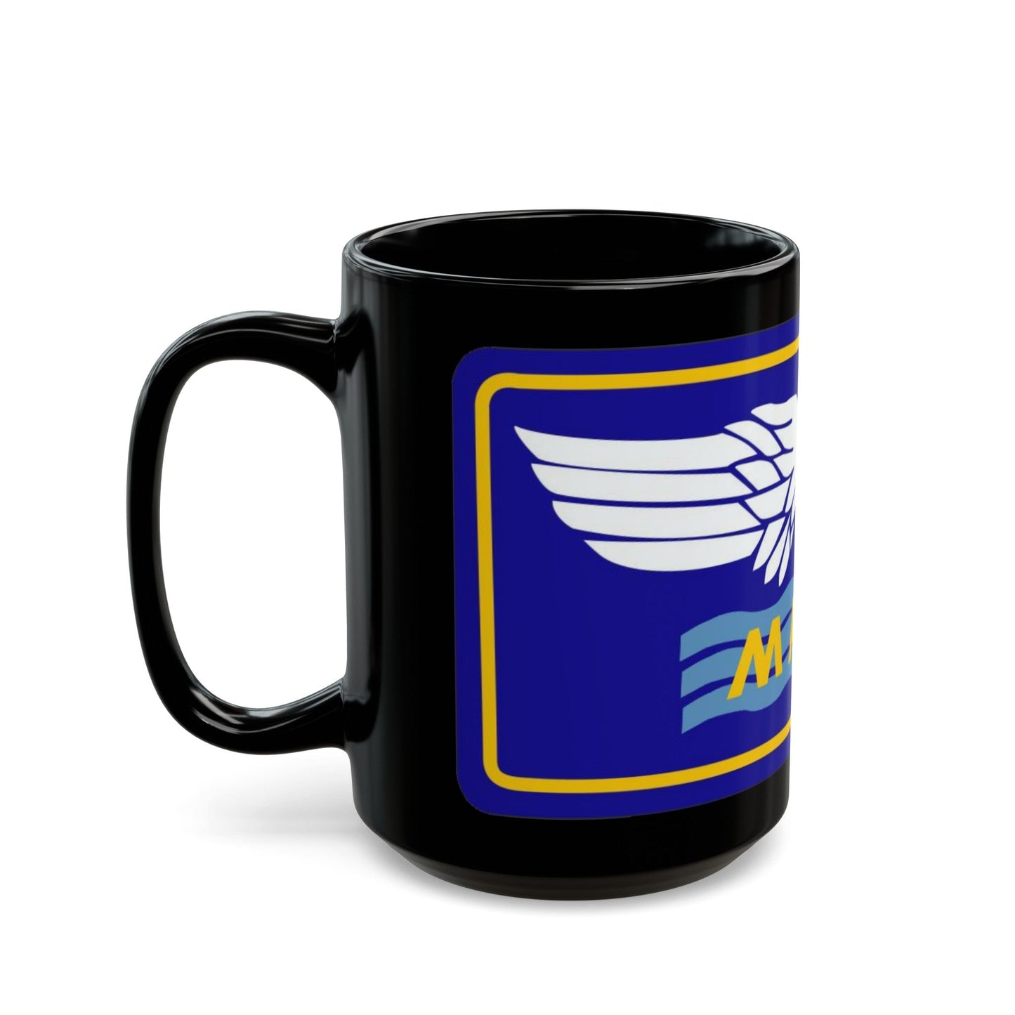 Mediterranean Allied Air Forces (U.S. Army) Black Coffee Mug-The Sticker Space