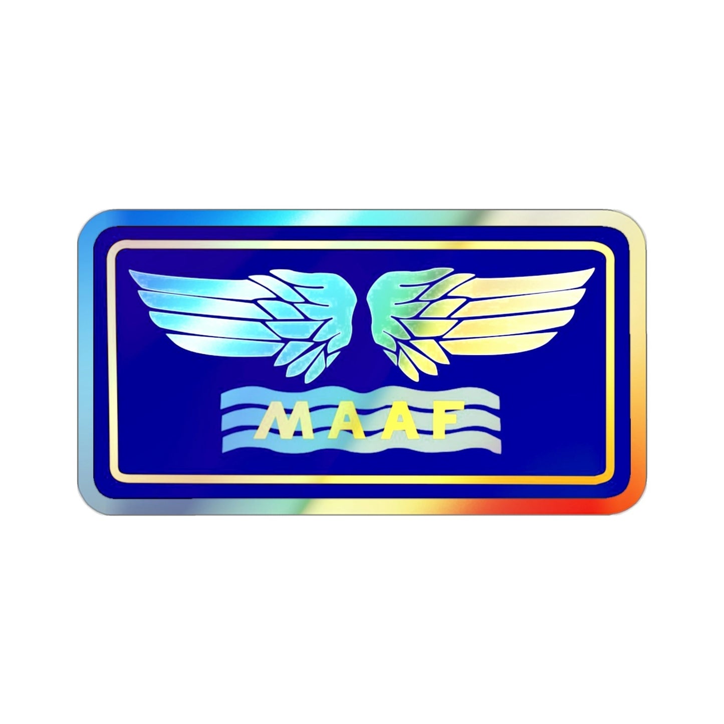 Mediterranean Allied Air Forces (U.S. Army) Holographic STICKER Die-Cut Vinyl Decal-2 Inch-The Sticker Space