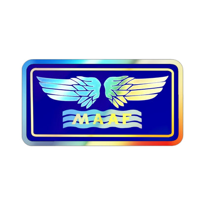 Mediterranean Allied Air Forces (U.S. Army) Holographic STICKER Die-Cut Vinyl Decal-2 Inch-The Sticker Space