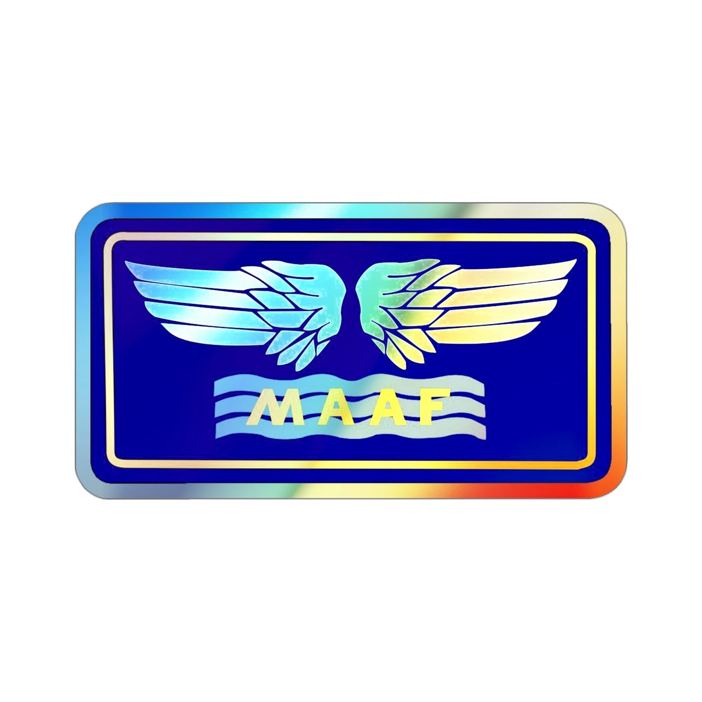 Mediterranean Allied Air Forces (U.S. Army) Holographic STICKER Die-Cut Vinyl Decal-3 Inch-The Sticker Space