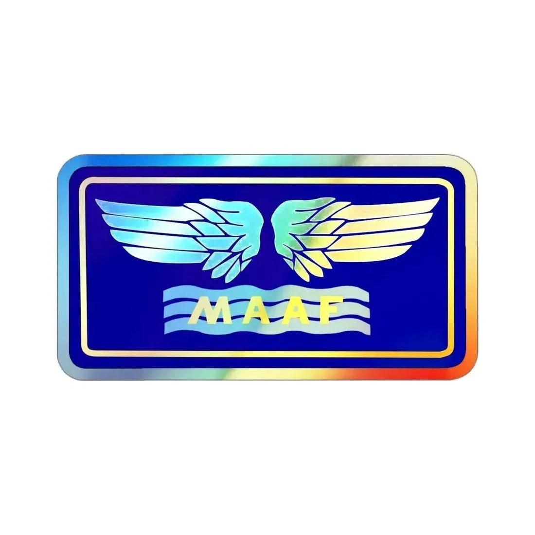 Mediterranean Allied Air Forces (U.S. Army) Holographic STICKER Die-Cut Vinyl Decal 3 Inch Holographic - The Sticker Space
