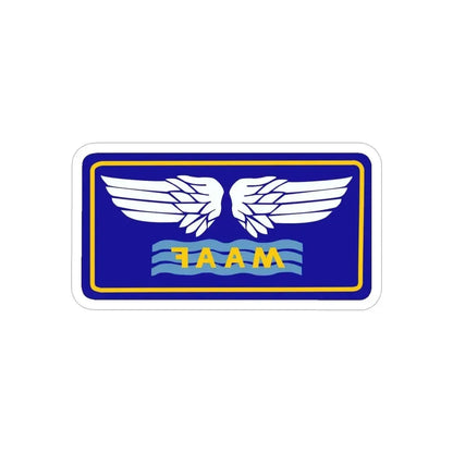 Mediterranean Allied Air Forces (U.S. Army) REVERSE PRINT Transparent Die-Cut STICKER 6 Inch Die-Cut Transparent - The Sticker Space