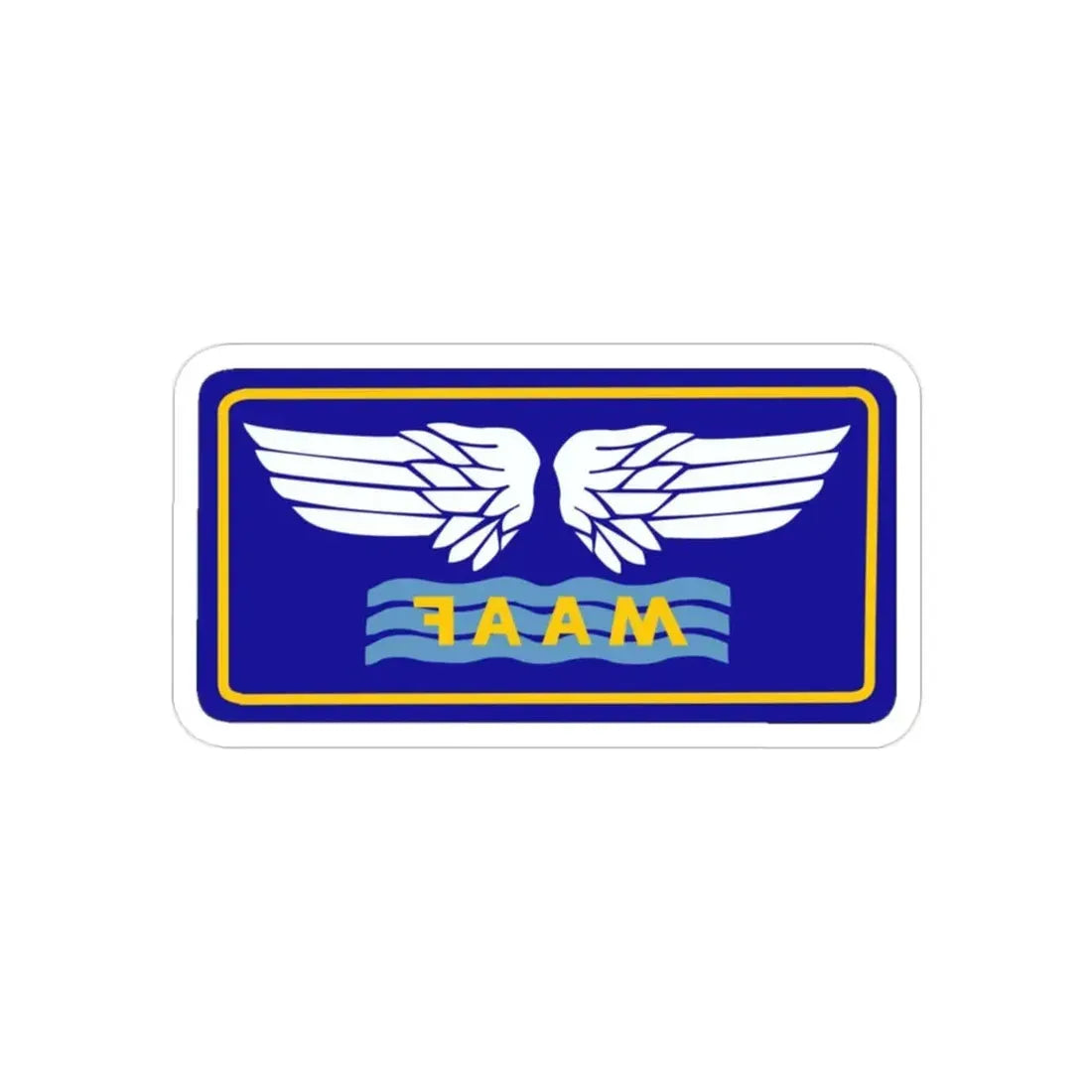 Mediterranean Allied Air Forces (U.S. Army) REVERSE PRINT Transparent Die-Cut STICKER - The Sticker Space