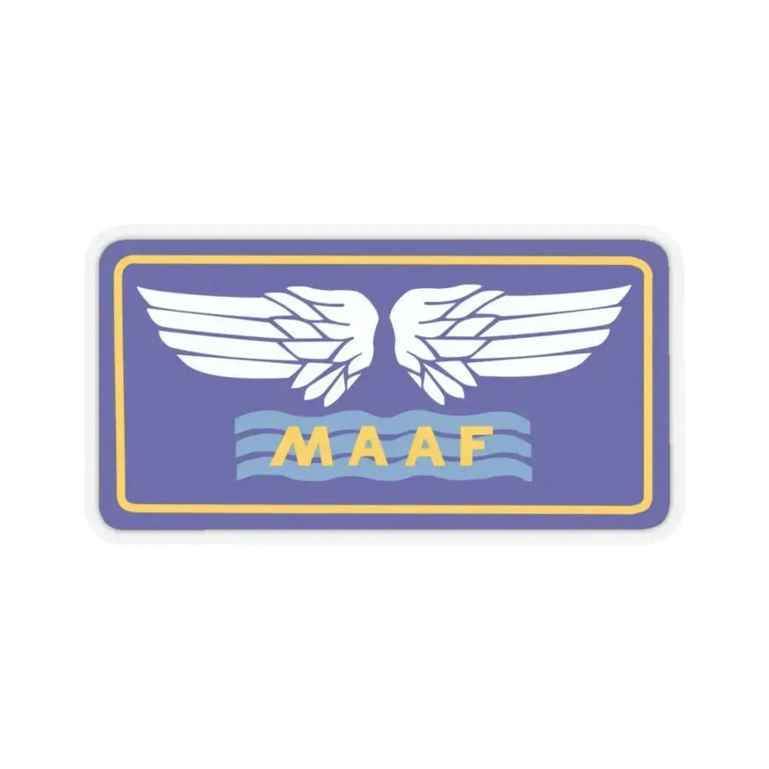 Mediterranean Allied Air Forces (U.S. Army) STICKER Vinyl Kiss-Cut Decal 3 Inch Transparent - The Sticker Space