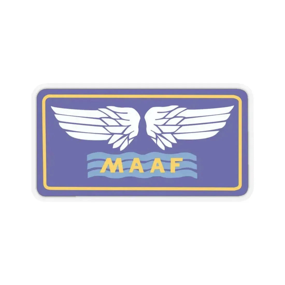 Mediterranean Allied Air Forces (U.S. Army) STICKER Vinyl Kiss-Cut Decal 4 Inch Transparent - The Sticker Space