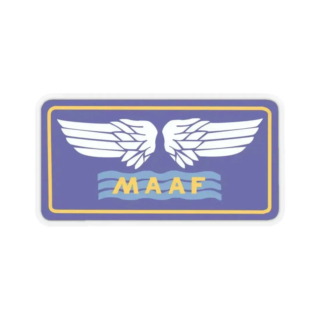 Mediterranean Allied Air Forces (U.S. Army) STICKER Vinyl Kiss-Cut Decal 6 Inch Transparent - The Sticker Space