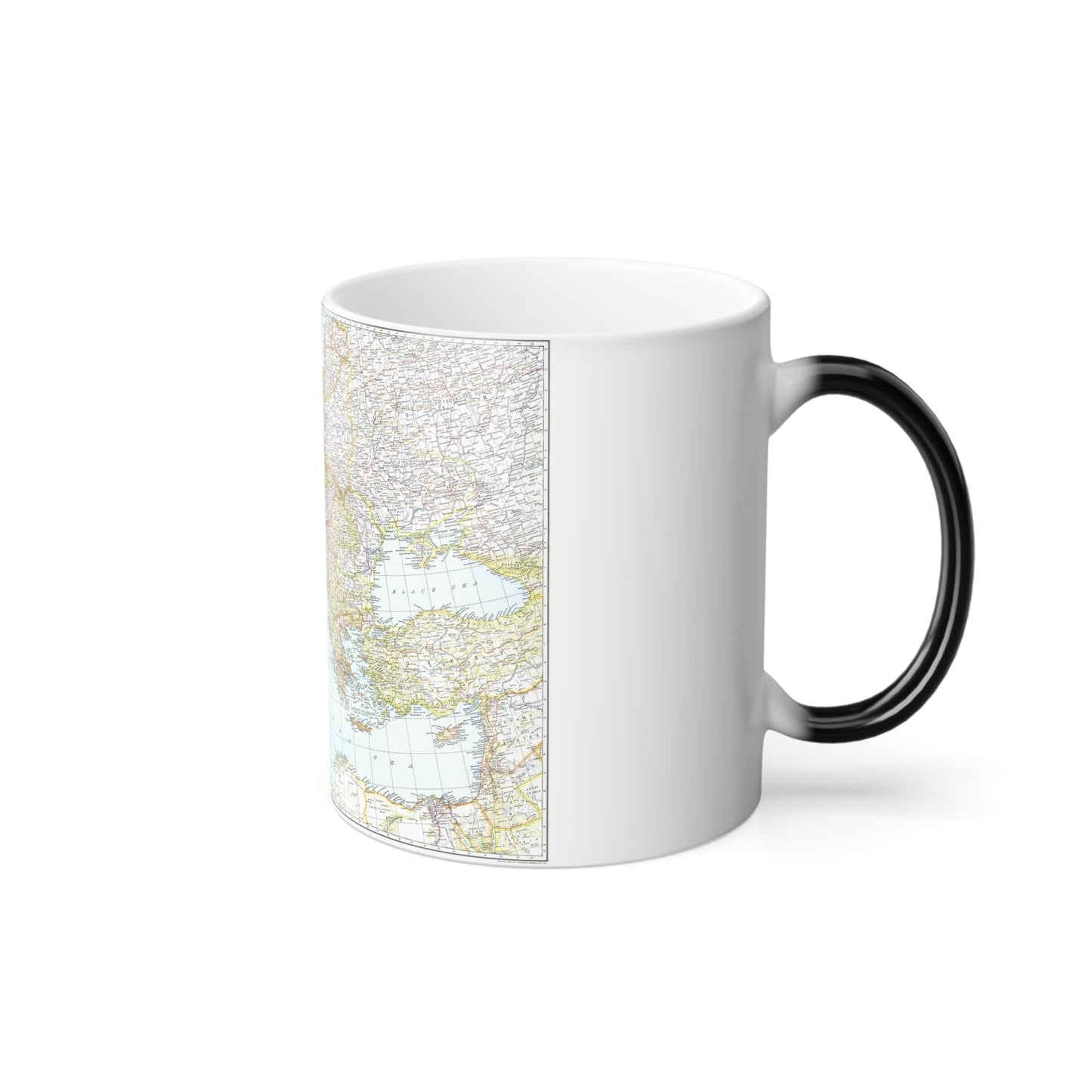 Mediterranean as of September 1 (1939) (Map) Color Changing Mug 11oz-11oz-The Sticker Space