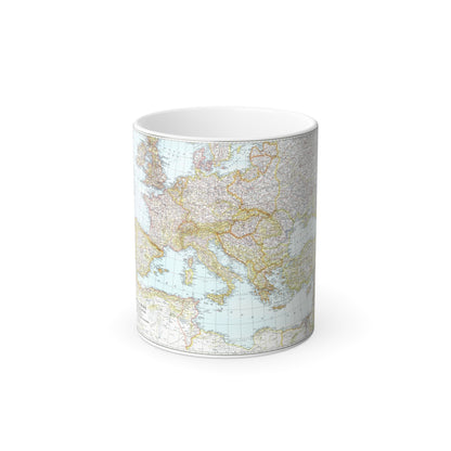 Mediterranean as of September 1 (1939) (Map) Color Changing Mug 11oz-11oz-The Sticker Space