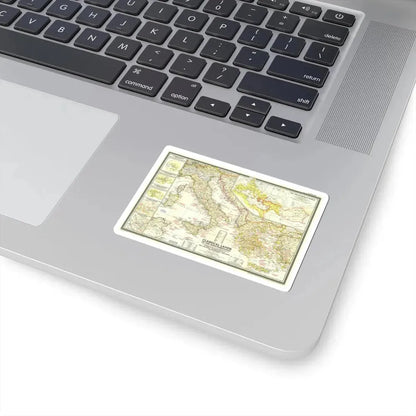 Mediterranean - Classical Lands (1949) (Map) STICKER Vinyl Kiss-Cut Decal - The Sticker Space
