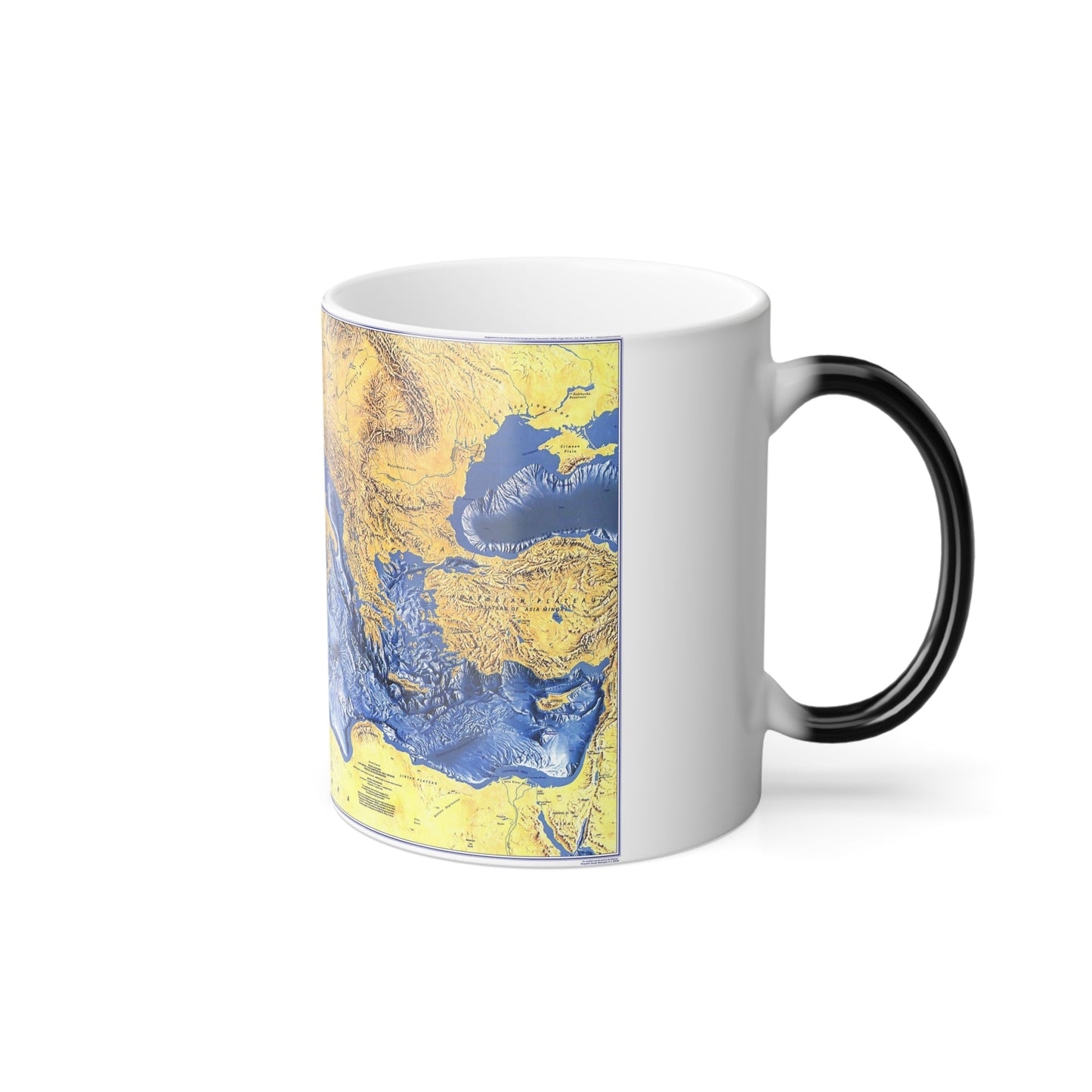 Mediterranean Seafloor (1982) (Map) Color Changing Mug 11oz-11oz-The Sticker Space