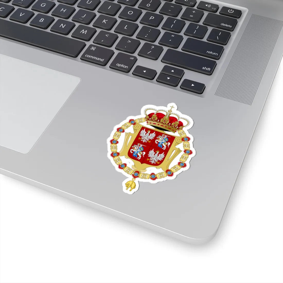 Medium coa of plc under jagiellon ver 2 (Lithuania) (Coat of Arms) STICKER Vinyl Kiss-Cut Decal - The Sticker Space