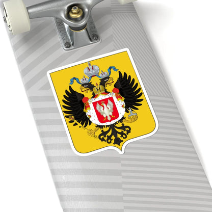 Medium Coat of Arms of Congress Poland (Poland) (Coat of Arms) STICKER Vinyl Kiss-Cut Decal - The Sticker Space