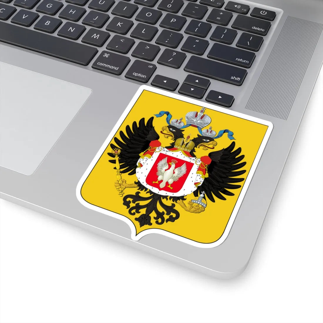 Medium Coat of Arms of Congress Poland (Poland) (Coat of Arms) STICKER Vinyl Kiss-Cut Decal - The Sticker Space