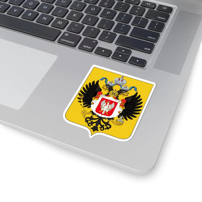 Medium Coat of Arms of Congress Poland (Russia) (Coat of Arms) STICKER Vinyl Kiss-Cut Decal - The Sticker Space