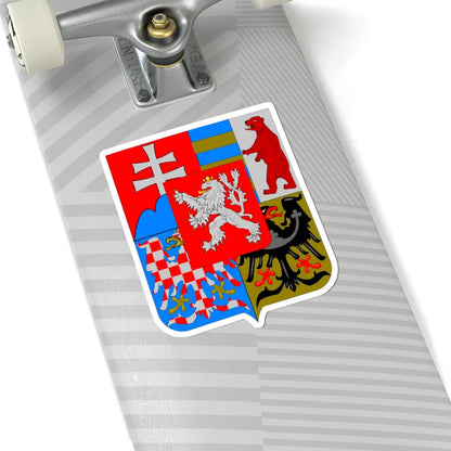 Medium coat of arms of Czechoslovakia 1918-1938 and 1945-1961 (Slovakia) (Coat of Arms) STICKER Vinyl Kiss-Cut Decal - The Sticker Space