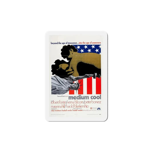 Medium Cool 1969 Movie Poster Refrigerator Magnet 5 Inch - The Sticker Space