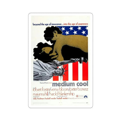 Medium Cool 1969 Movie Poster STICKER Vinyl Die-Cut Decal - The Sticker Space