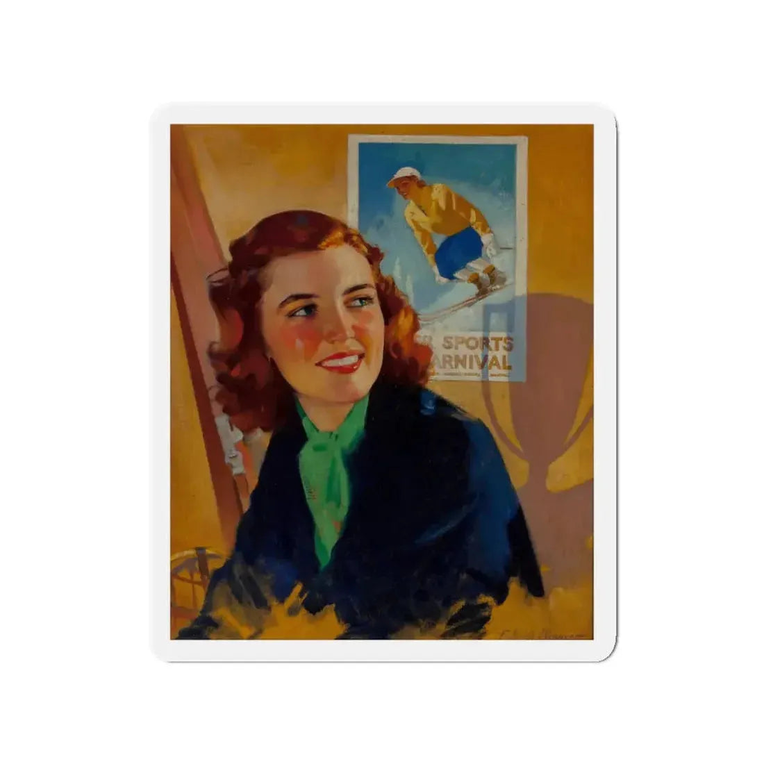 Meet Korn, This Week Herald Tribune, February 5, 1939 (Magazine Illustration) Refrigerator Magnet - The Sticker Space