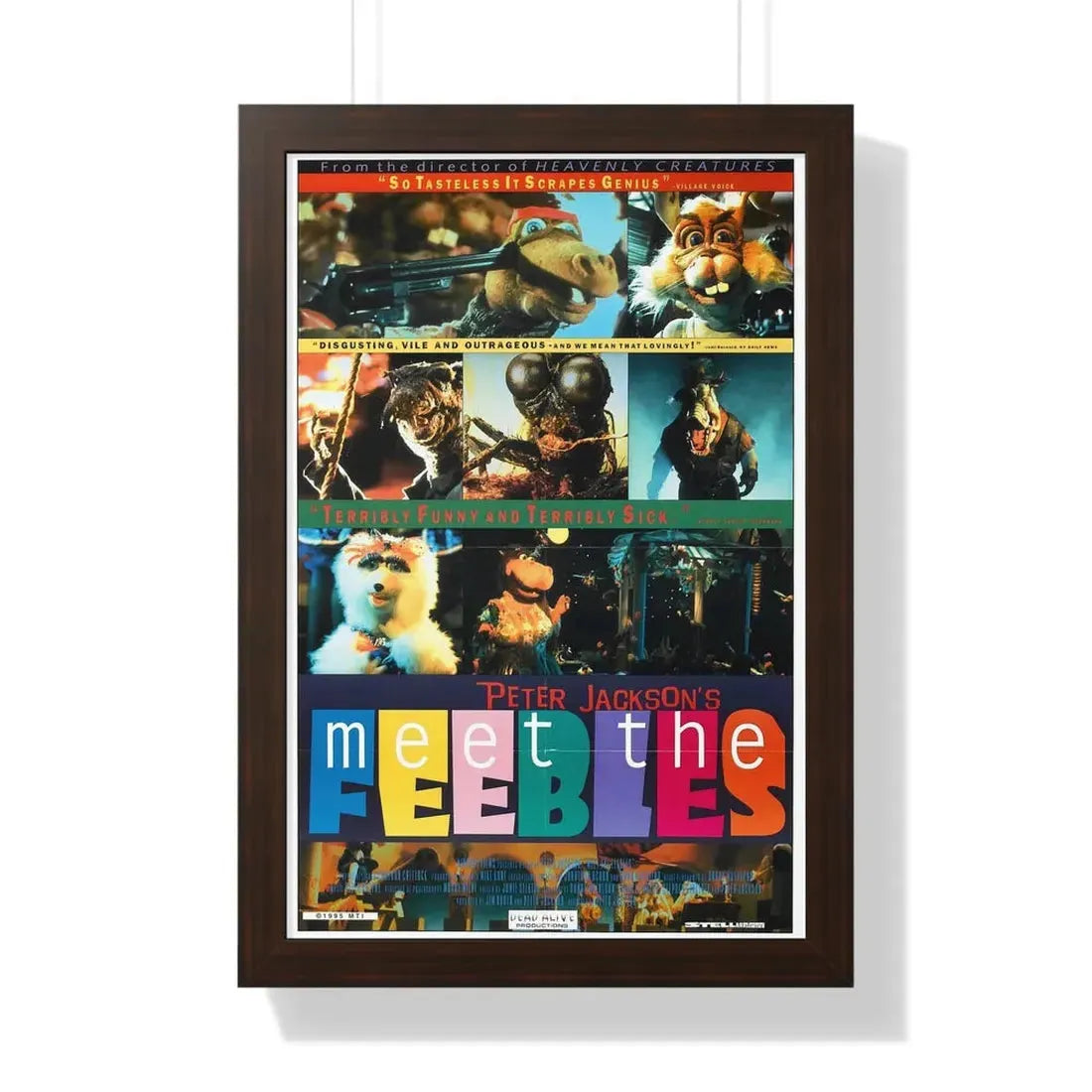 MEET THE FEEBLES 1989 - Framed Movie Poster - The Sticker Space
