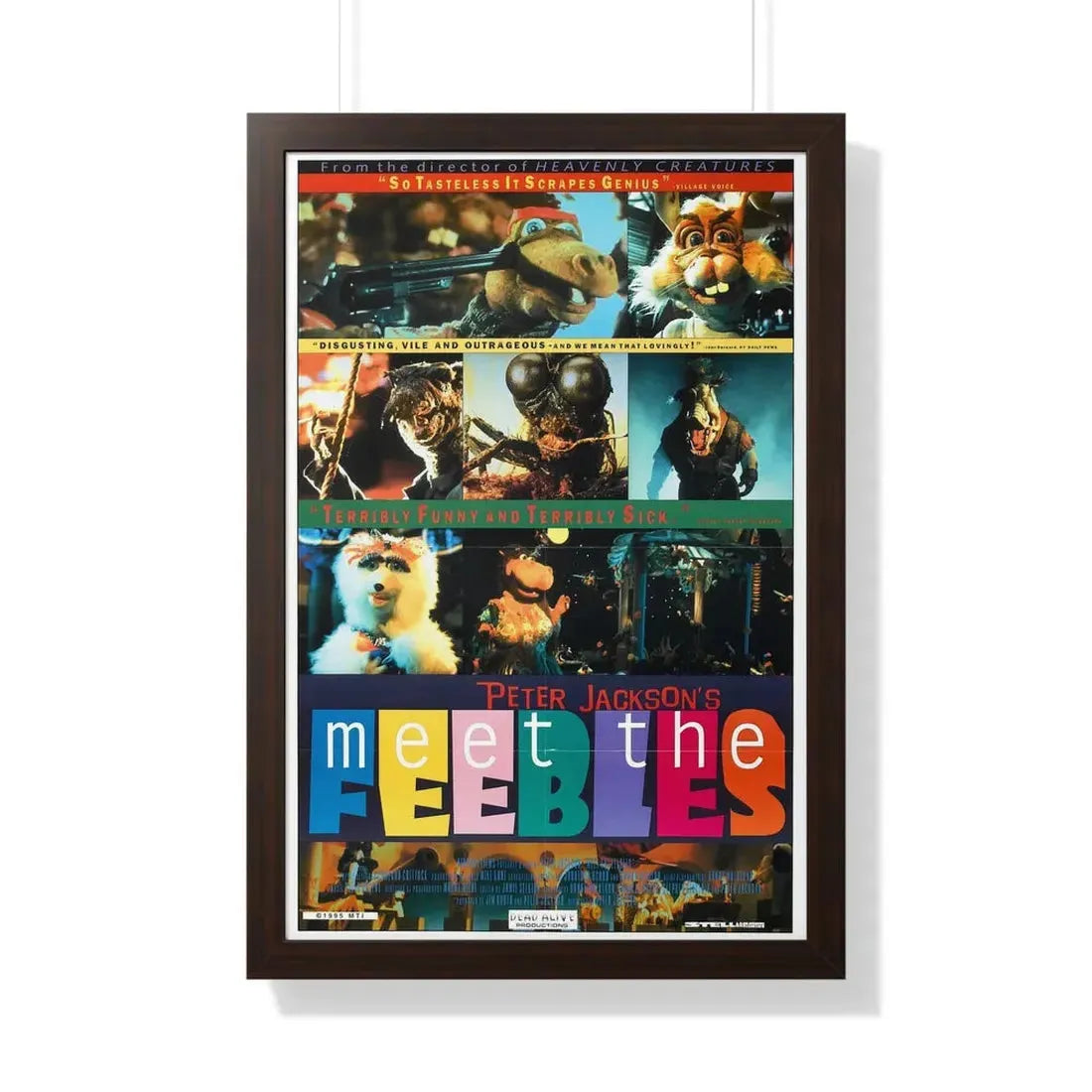 MEET THE FEEBLES 1989 - Framed Movie Poster - The Sticker Space
