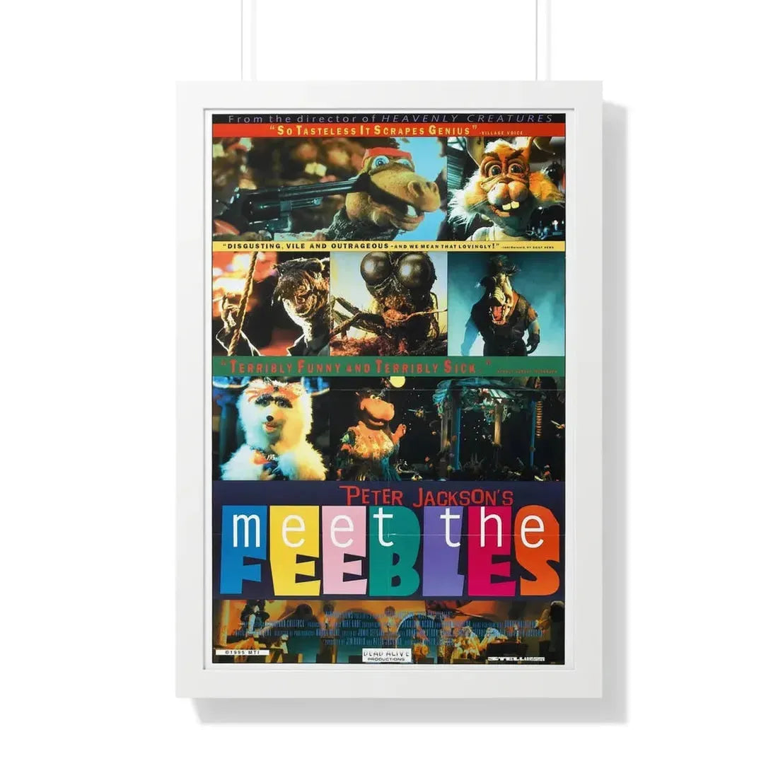 MEET THE FEEBLES 1989 - Framed Movie Poster - The Sticker Space