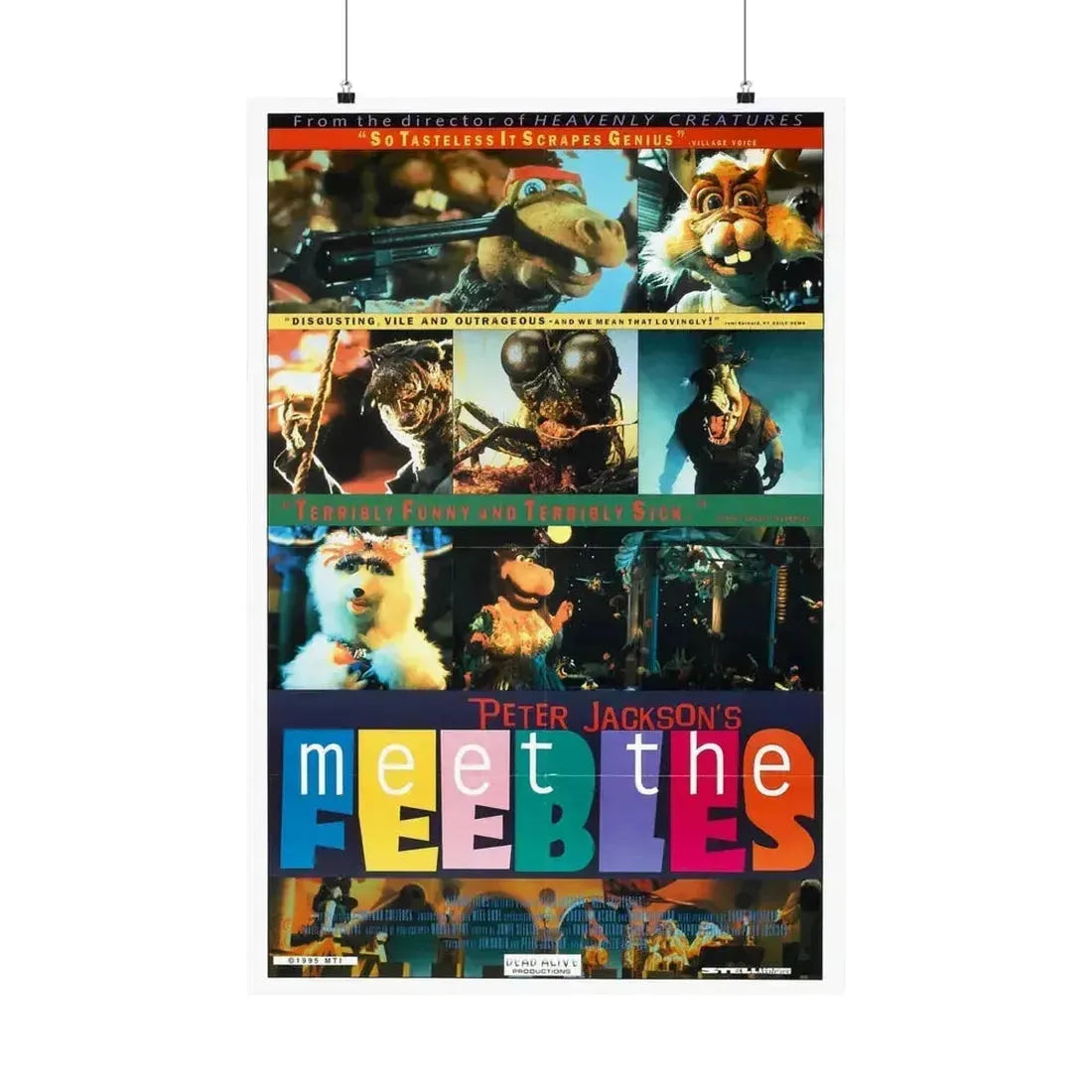 MEET THE FEEBLES 1989 - Paper Movie Poster 24″ x 36″ Matte - The Sticker Space