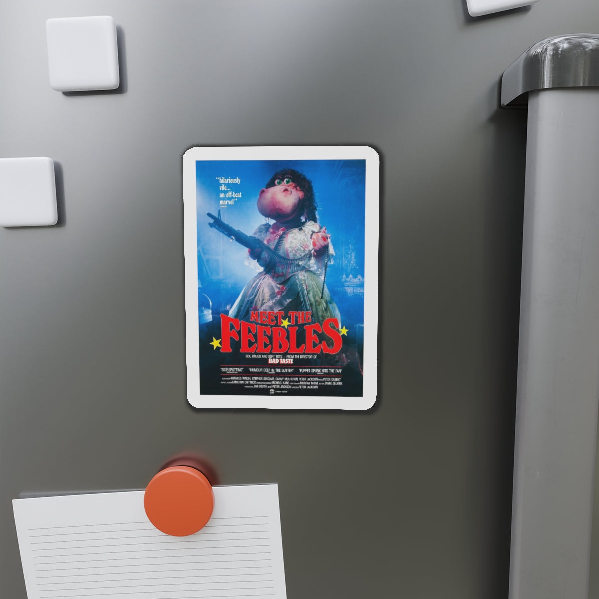 MEET THE FEEBLES (2) 1989 Movie Poster - Refrigerator Magnet-The Sticker Space