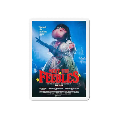MEET THE FEEBLES (2) 1989 Movie Poster - Refrigerator Magnet 3 Inch Die-Cut - The Sticker Space