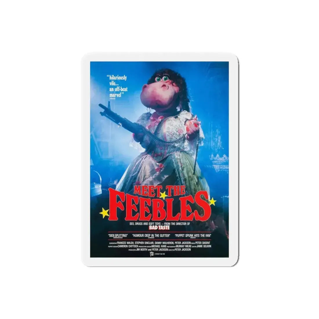 MEET THE FEEBLES (2) 1989 Movie Poster - Refrigerator Magnet - The Sticker Space