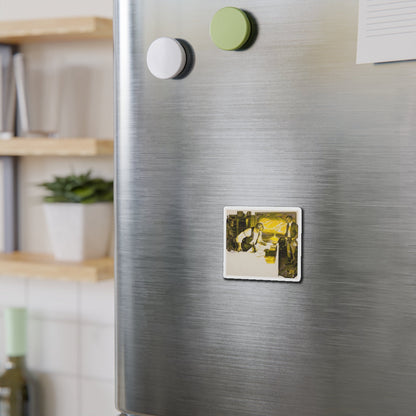 Meeting in a Rancher's Office (Magazine Illustration) Refrigerator Magnet