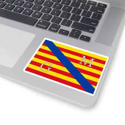 Meeuwen-Gruitrode vlag (Belgium) STICKER Vinyl Kiss-Cut Decal - The Sticker Space