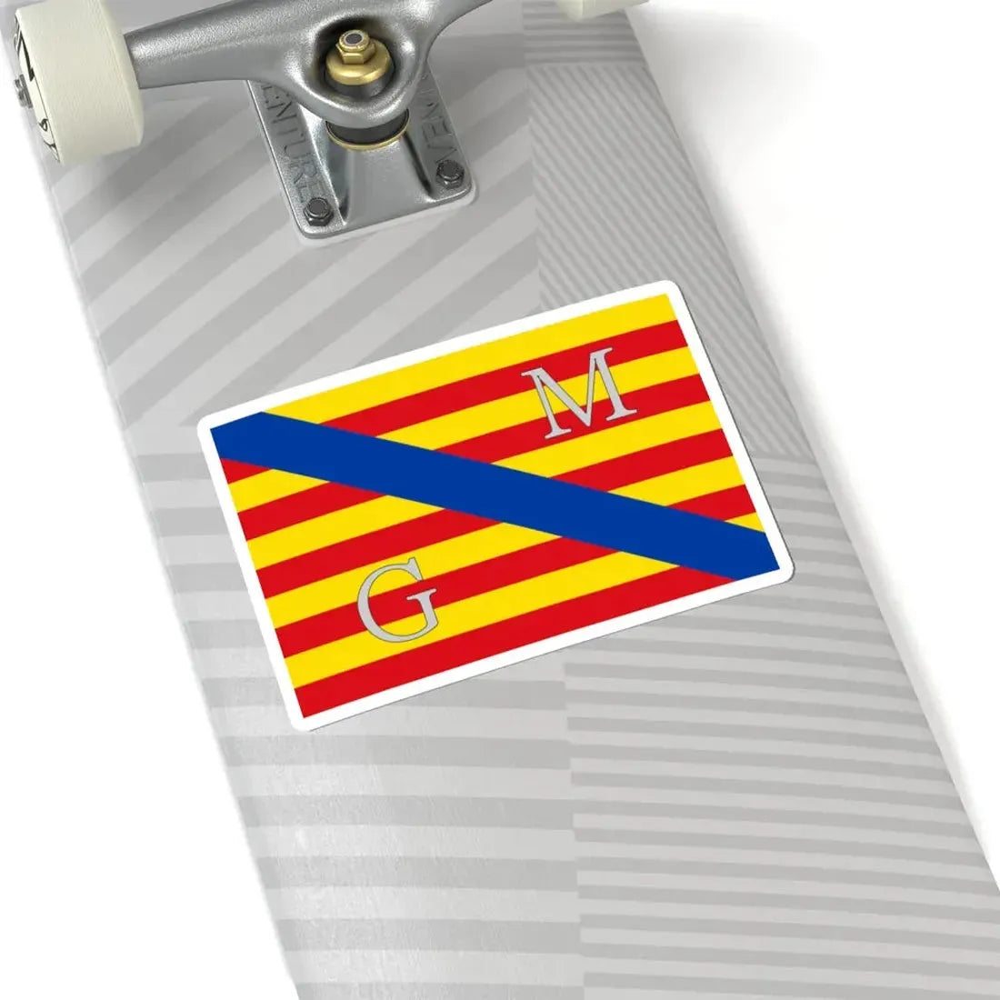 Meeuwen-Gruitrode vlag (Belgium) STICKER Vinyl Kiss-Cut Decal - The Sticker Space