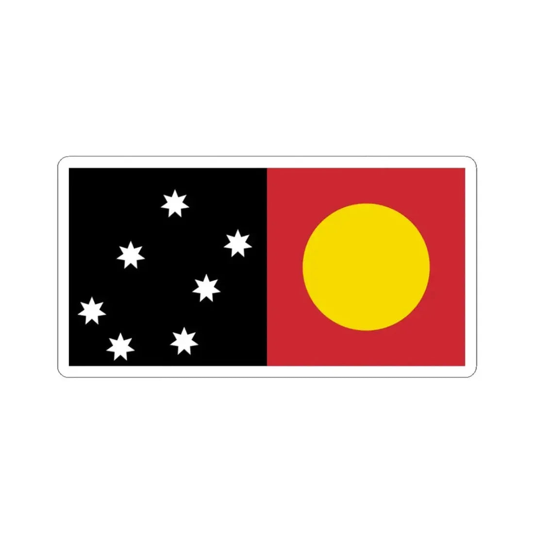 MeeWee Flag (Australia) STICKER Vinyl Kiss-Cut Decal 3 Inch White - The Sticker Space