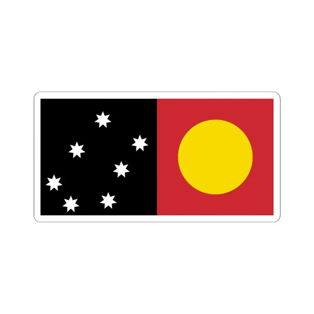 MeeWee Flag (Australia) STICKER Vinyl Kiss-Cut Decal 4 Inch White - The Sticker Space