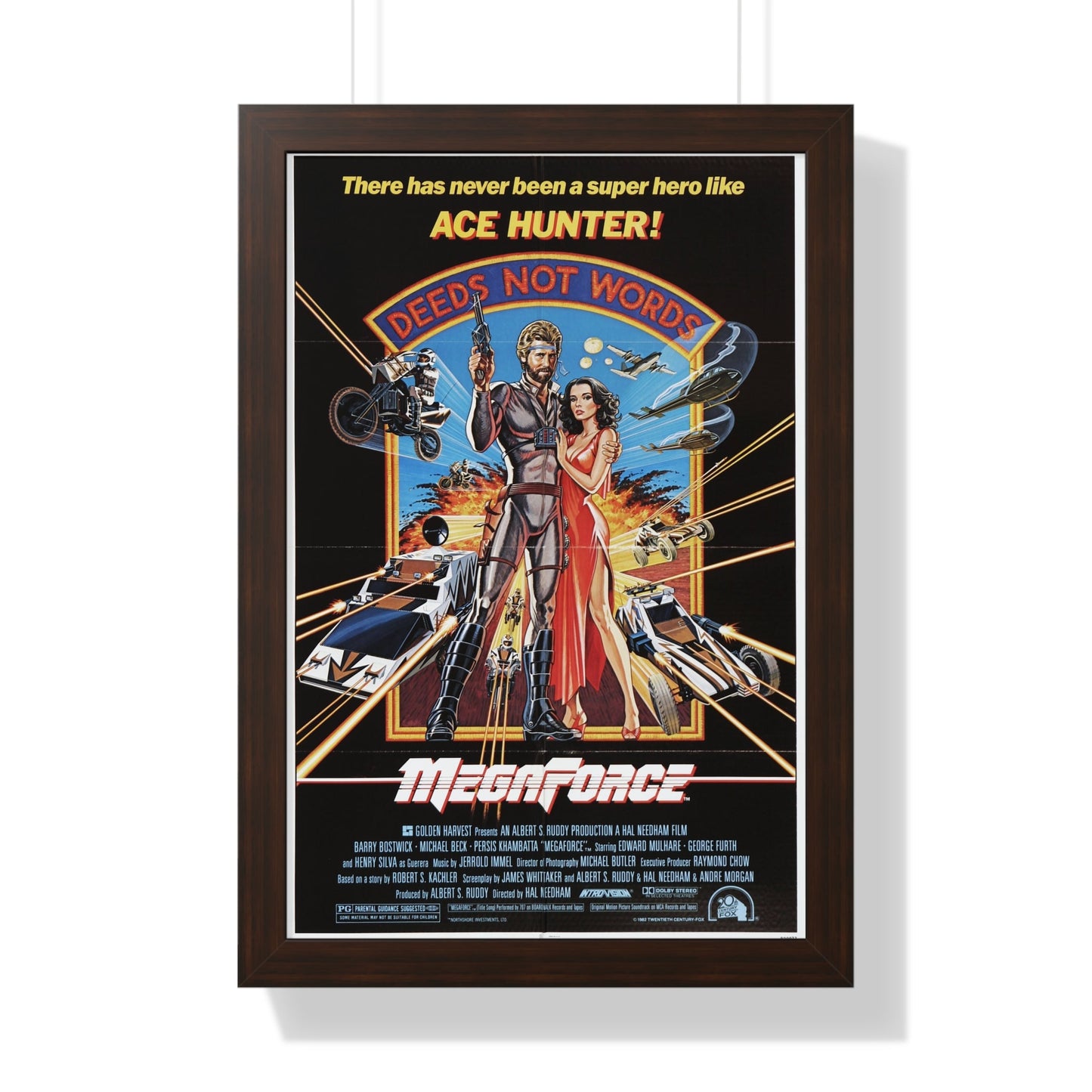 MEGAFORCE 1982 - Framed Movie Poster-16″ x 24″-The Sticker Space