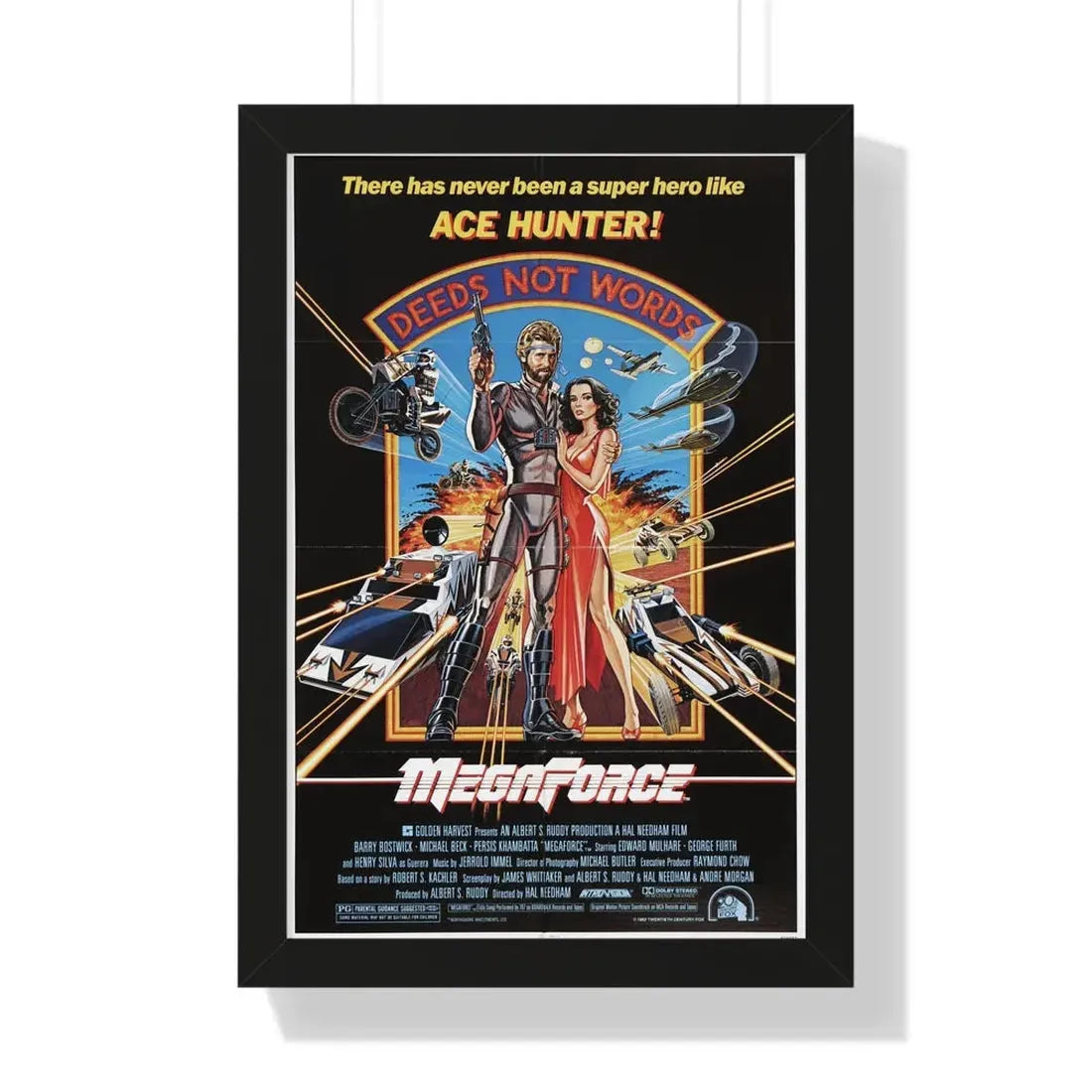 MEGAFORCE 1982 - Framed Movie Poster - The Sticker Space