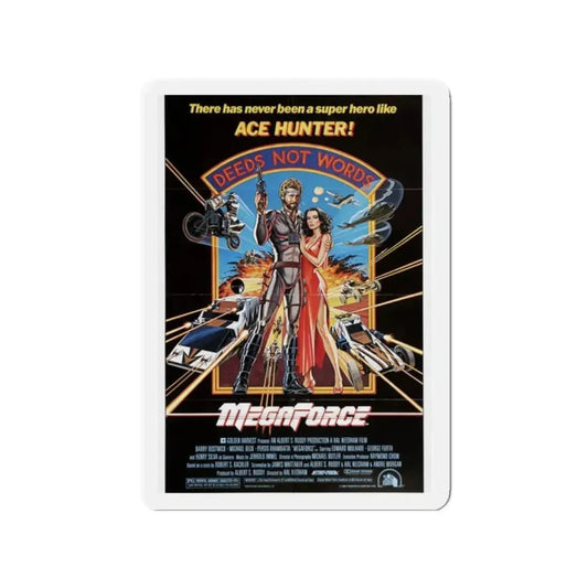 MEGAFORCE 1982 Movie Poster - Refrigerator Magnet 2 Inch Die-Cut - The Sticker Space