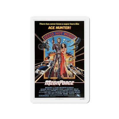 MEGAFORCE 1982 Movie Poster - Refrigerator Magnet 3 Inch Die-Cut - The Sticker Space