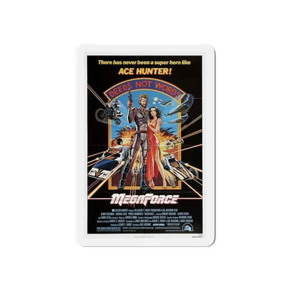 MEGAFORCE 1982 Movie Poster - Refrigerator Magnet 6 Inch Die-Cut - The Sticker Space